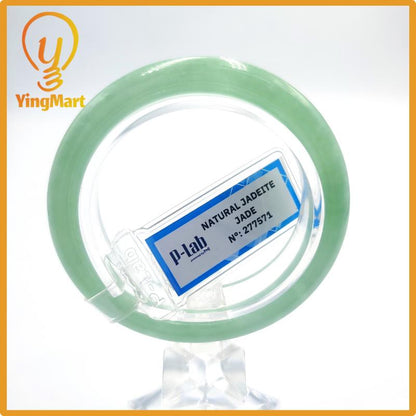 Certified 48mm Natural Color Jadeite Bangle PNJ277571 | Green Jade Bangle Bracelet for Men, Women – Grandma Bracelet, Bracelet for Sister