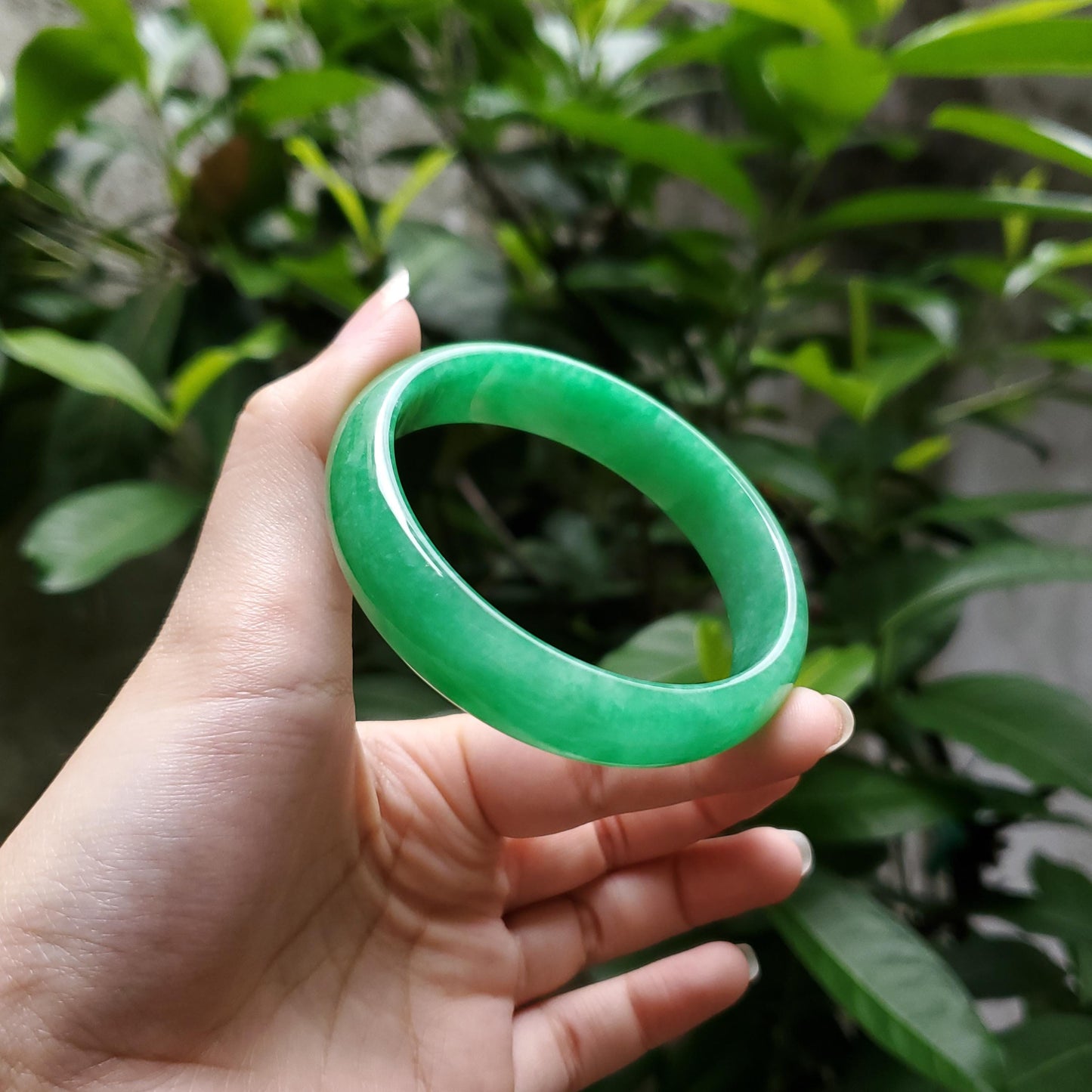 High Quality 48–72mm Jadeite Jade Green YingMart Bangle Bracelets Gift for Her Grandmother Sister Mom Grandma Mens Feng Shui Personalized