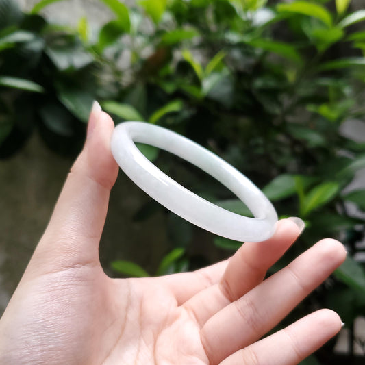 High Quality 48–72mm Jadeite Jade Light Green Purple YingMart Bangle Gift for Her Grandma Sister Mom Mens Feng Shui Personalized