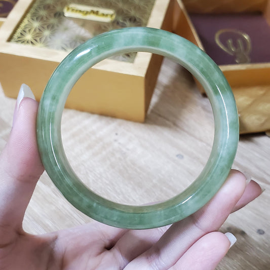 High Quality 48–60mm Jadeite Jade Olive Green YingMart Bangle Grandma Gift for Her Sister Mens Personalized Feng Shui Jewelry