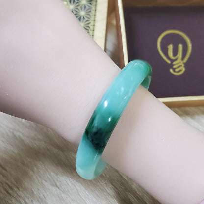 High Quality 48–72mm Jadeite Jade Green Black YingMart Bangle Gift for Her Mom Sister Mens Grandma Feng Shui Personalized