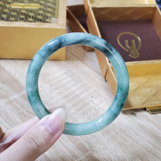 High Quality 48–72mm Jadeite Jade Green White Black YingMart Bangle Gift for Her Mom Sister Mens Grandma Feng Shui Personalized