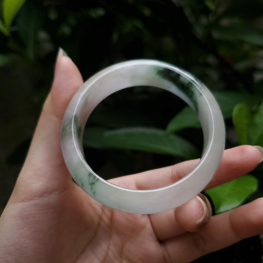 Jade Bangle 48-60mm up | Yingmart White To Dark Green Jade Jadeite Bracelet for Men, Women, Grandmother, Sister – Vintage Elegance