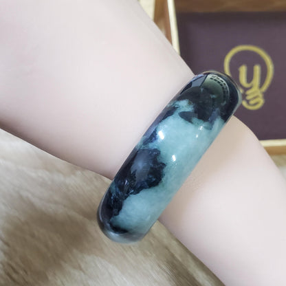High Quality 48–72mm Jadeite Jade Green White Black YingMart Bangle Gift for Her Mom Sister Grandma Mens Feng Shui Personalized