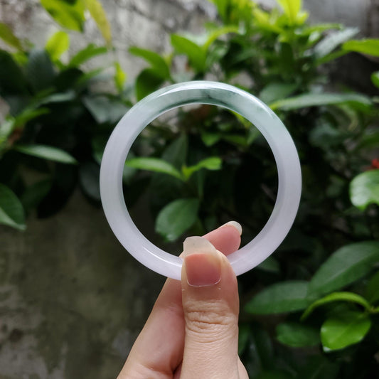 High Quality 48–72mm Natural-Colour Jade White Green Black YingMart Jadeite Bangle Gift for Her Grandma Mens Mother Feng Shui Sister