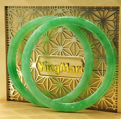 High Quality 48–72mm Jadeite Jade Green Bangle Gift for Her Mom Grandma Feng Shui Personalized Bracelets Jewelry