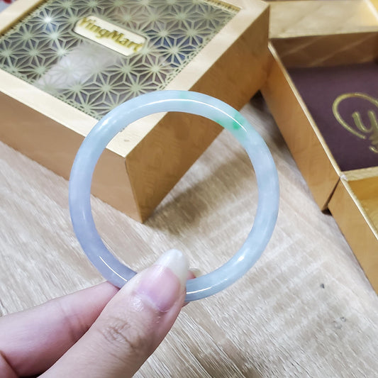 High Quality 48–72mm Natural-Colour Jade White Green YingMart Bangle Bracelets Gift for Her Feng Shui Mom Grandma Sister Mens