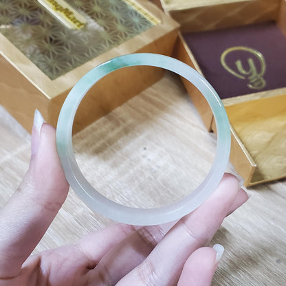 High Quality 48–72mm Natural-Colour Jade White Green Bangle Bracelets Gift for Her Mom Grandma Feng Shui Personalized Jewelry
