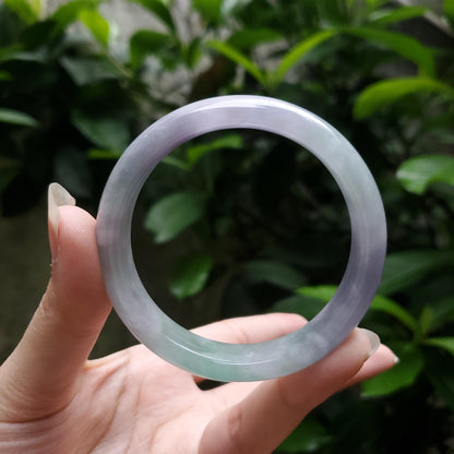 High Quality 50–60mm Natural-Colour Jade Purple YingMart Bangle Bracelets Gift for Her Grandma Sister Mom Mens Feng Shui
