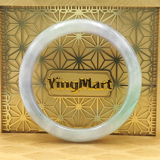 High Quality 50–60mm Natural-Colour Jade Purple YingMart Bangle Bracelets Gift for Her Grandma Sister Mom Mens Feng Shui