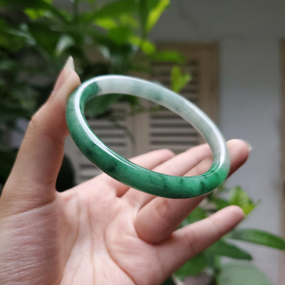 High Quality 48–72mm Natural-Colour Jade White Green YingMart Bangle Gift for Mom Grandma Sister Mens Feng Shui Personalized