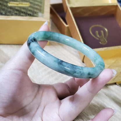 High Quality 48–72mm Jadeite Jade Green White Black YingMart Bangle Gift for Her Mom Sister Mens Grandma Feng Shui Personalized