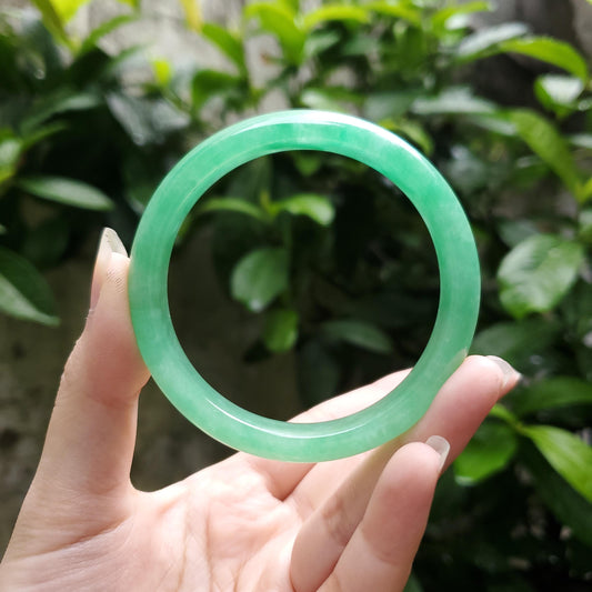 High Quality 48–72mm Jadeite Jade Green YingMart Bangle, Gift for Her, Mens, Grandma, Sister, Feng Shui, Personalized