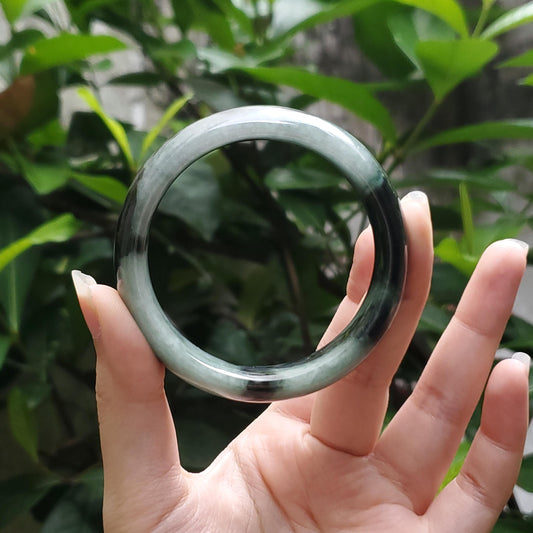 High Quality 48–72mm Jadeite Jade Green White Black YingMart Bangle Gift for Her Mom Sister Grandma Mens Feng Shui Personalized