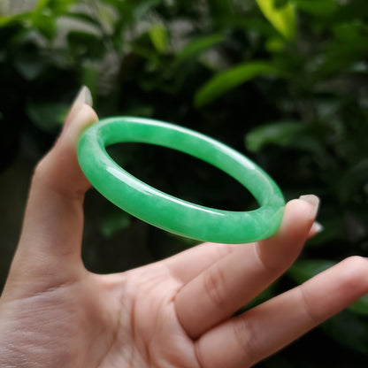 High Quality 48–72mm Jadeite Jade Green YingMart Bangle Bracelets Gift for Her Mom Feng Shui Grandma Sister Mens