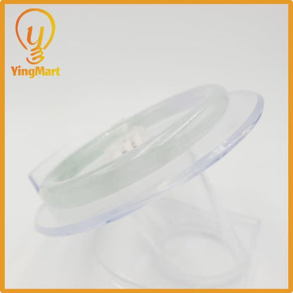 Yingmart 52mm PNJ Certified Natural Color Light Green To Grey White Natural Jadeite Jade Bangle Bracelet, Real Gemstone, Gift for Her Mom