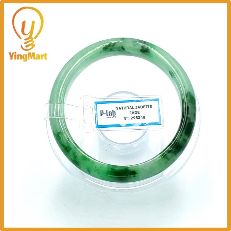 Jade Bangle 59mm PNJ Certified | Natural Color Grey Jade Bangle Bracelet, Real Gemstone, Gift for Women, Men, Grandma, Sister