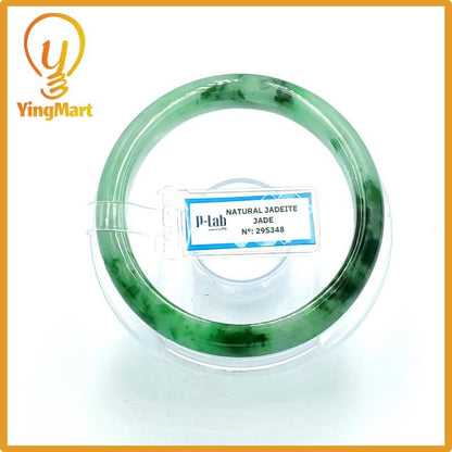 Jade Bangle 59mm PNJ Certified | Natural Color Grey Jade Bangle Bracelet, Real Gemstone, Gift for Women, Men, Grandma, Sister