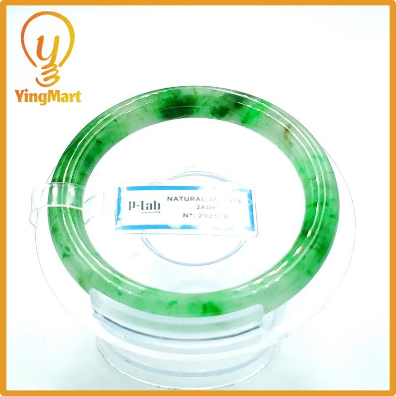 Jade Bangle 55mm PNJ Certified | Natural Color Grey White Jade Bangle Bracelet, Real Gemstone, Gift for Women, Men, Grandma, Sister