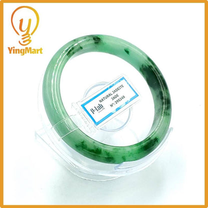 Jade Bangle 59mm PNJ Certified | Natural Color Grey Jade Bangle Bracelet, Real Gemstone, Gift for Women, Men, Grandma, Sister