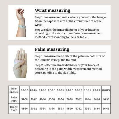 Yingmart  54mm PNJ Certified Natural Color Colorless Natural Crytal Quartz Bangle Bracelet, Real Gemstone, Gift for Her Mom Grandma Sister