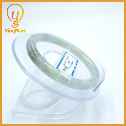 Yingmart  52mm PNJ Certified Natural Color Grey White Natural Jadeite Jade Bangle Bracelet, Real Gemstone, Gift for Her Mom Grandma Sister