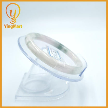 Yingmart  54mm PNJ Certified Natural Color Grey White Natural Jadeite Jade Bangle Bracelet, Real Gemstone, Gift for Her Mom Grandma Sister