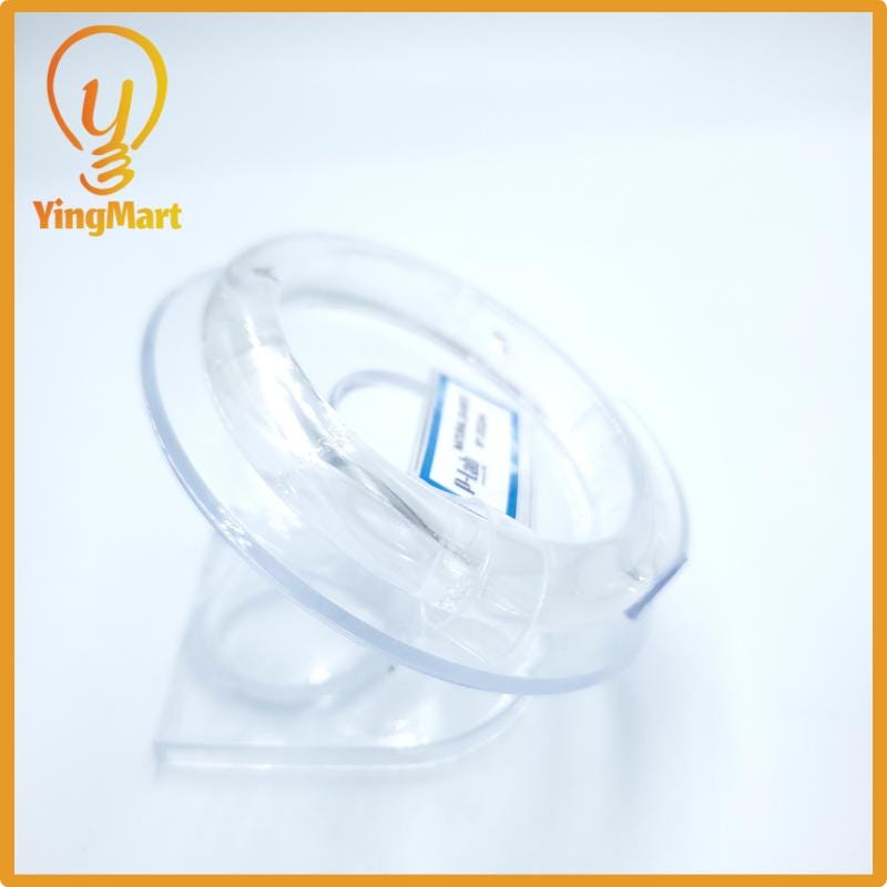 Yingmart  54mm PNJ Certified Natural Color Colorless Natural Crytal Quartz Bangle Bracelet, Real Gemstone, Gift for Her Mom Grandma Sister