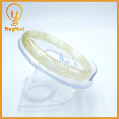 Yingmart PNJ Certified Natural Color Light Yellow Natural Citrine Bangle Bracelet, Real Gemstone, Gift for Her Mom Grandma Sister