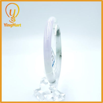 Yingmart  61mm PNJ Certified Natural Color Grey White Natural Jadeite Jade Bangle Bracelet, Real Gemstone, Gift for Her Mom Grandma Sister