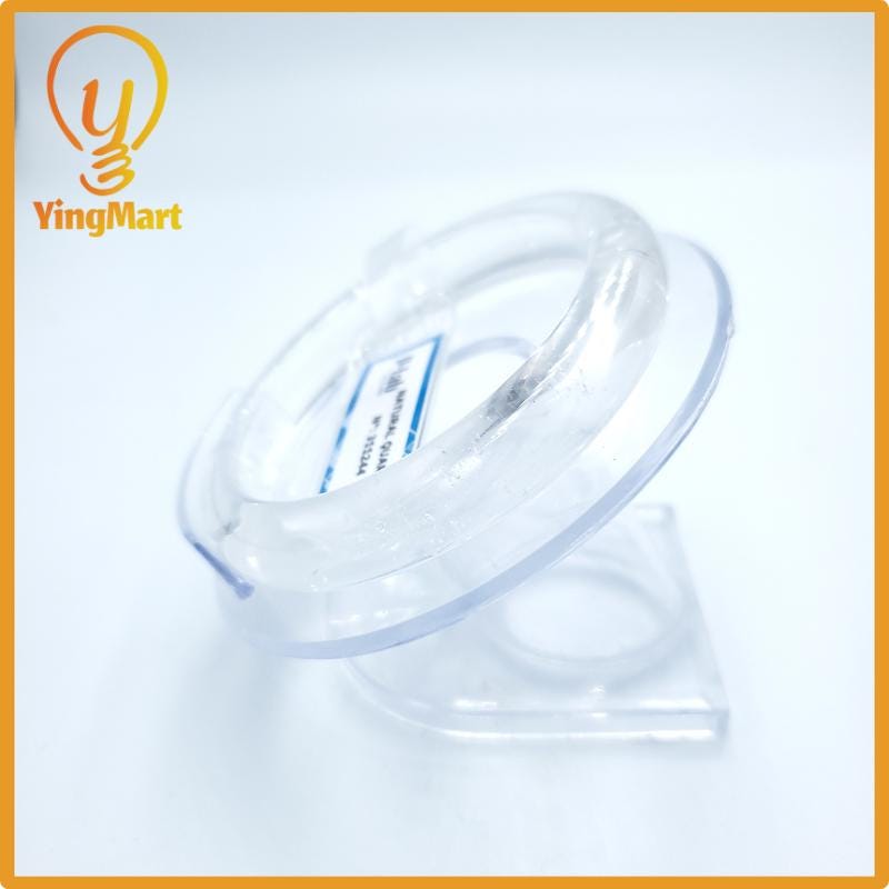 Yingmart  54mm PNJ Certified Natural Color Colorless Natural Crytal Quartz Bangle Bracelet, Real Gemstone, Gift for Her Mom Grandma Sister