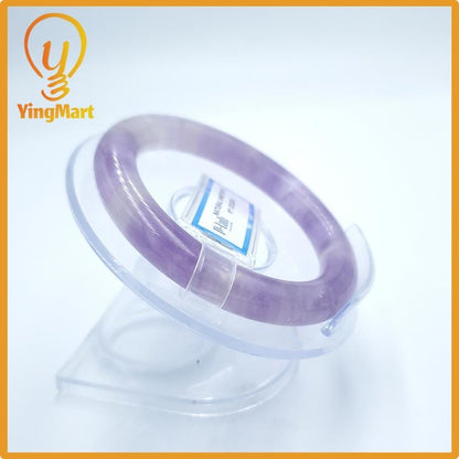 Yingmart  52mm PNJ Certified Natural Color Purple, Grey White Natural Amethyst Bangle Bracelet, Real Gemstone, Gift for Her Mom Grandma