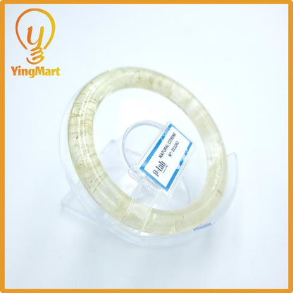 Yingmart  55mm PNJ Certified Natural Color Light Yellow Natural Citrine Bangle Bracelet, Real Gemstone, Gift for Her Mom Grandma Sister