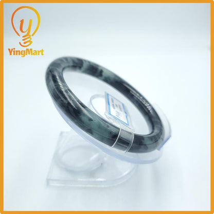 Yingmart  61mm PNJ Certified Natural Color Grey White Natural Jadeite Jade Bangle Bracelet, Real Gemstone, Gift for Her Mom Grandma Sister