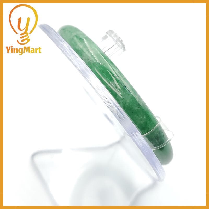 Yingmart 56mm PNJ235891 Certified Natural Green White To Green, Grey Bracelet, Real Gemstone Bracelet, Vintage Jewelry, Gift for her