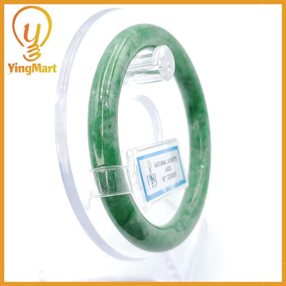 Yingmart 56mm PNJ235891 Certified Natural Green White To Green, Grey Bracelet, Real Gemstone Bracelet, Vintage Jewelry, Gift for her