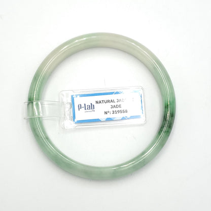 Yingmart 58mm PNJ319558 Certified Natural Green White To Green Bracelet, Real Gemstone Bracelet, Vintage Jewelry, Gift for her