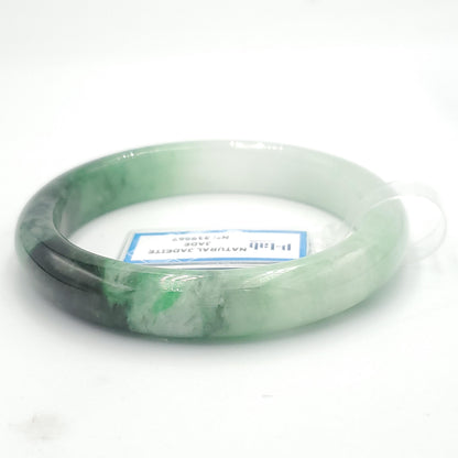 Yingmart 58mm PNJ319567 Certified Natural Green White To Green Bracelet, Real Gemstone Bracelet, Vintage Jewelry, Gift for her