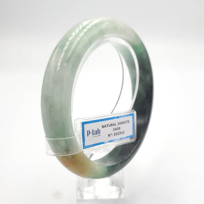 Yingmart 52mm PNJ322312 Certified Natural Green White To Green Bracelet, Real Gemstone Bracelet, Vintage Jewelry, Gift for her
