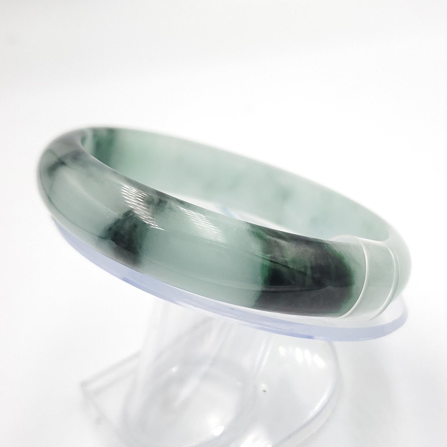 Yingmart 65mm PNJ322314 Certified Natural Green White To Green Bracelet, Real Gemstone Bracelet, Vintage Jewelry, Gift for her