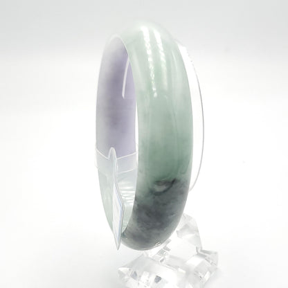 Yingmart 65mm PNJ322316 Certified Natural Green White To Green Bracelet, Real Gemstone Bracelet, Vintage Jewelry, Gift for her
