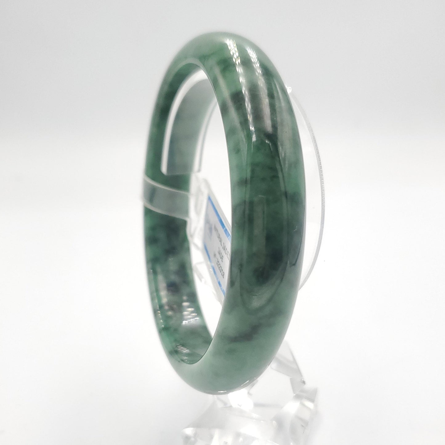 Yingmart 65mm PNJ322318 Certified Natural Green White To Green Bracelet, Real Gemstone Bracelet, Vintage Jewelry, Gift for her