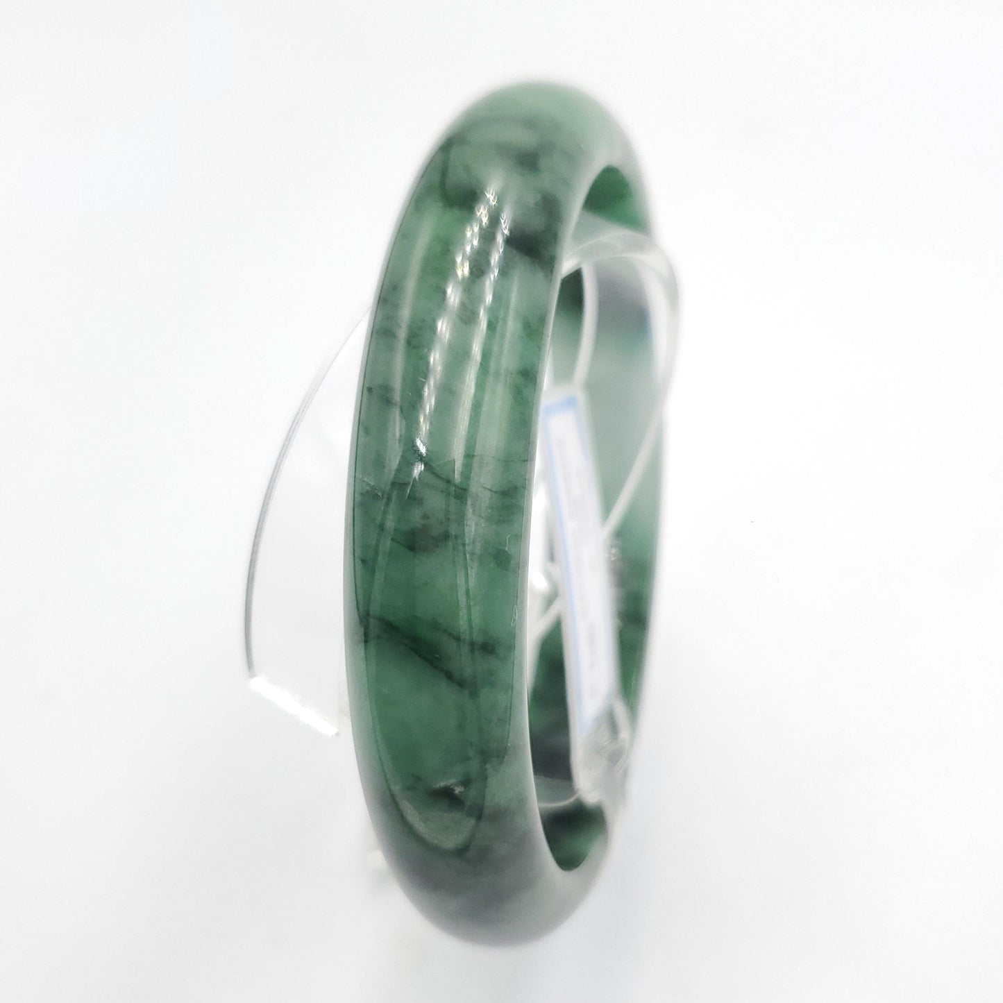 Yingmart 66mm PNJ322319 Certified Natural Green White To Green Bracelet, Real Gemstone Bracelet, Vintage Jewelry, Gift for her