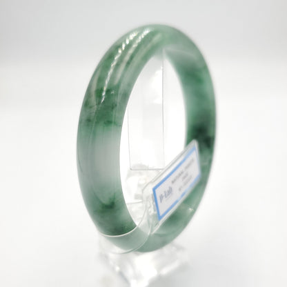 Yingmart 66mm PNJ322323 Certified Natural Green White To Green Bracelet, Real Gemstone Bracelet, Vintage Jewelry, Gift for her