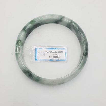 Yingmart 63mm PNJ322325 Certified Natural Green White To Greyish Green Bracelet, Real Gemstone Bracelet, Vintage Jewelry, Gift for her