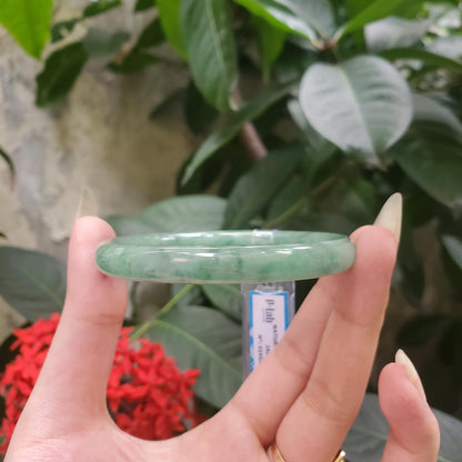 Yingmart 59mm PNJ319547 Certified Natural Green White To Green Bracelet, Real Gemstone Bracelet, Vintage Jewelry, Gift for her