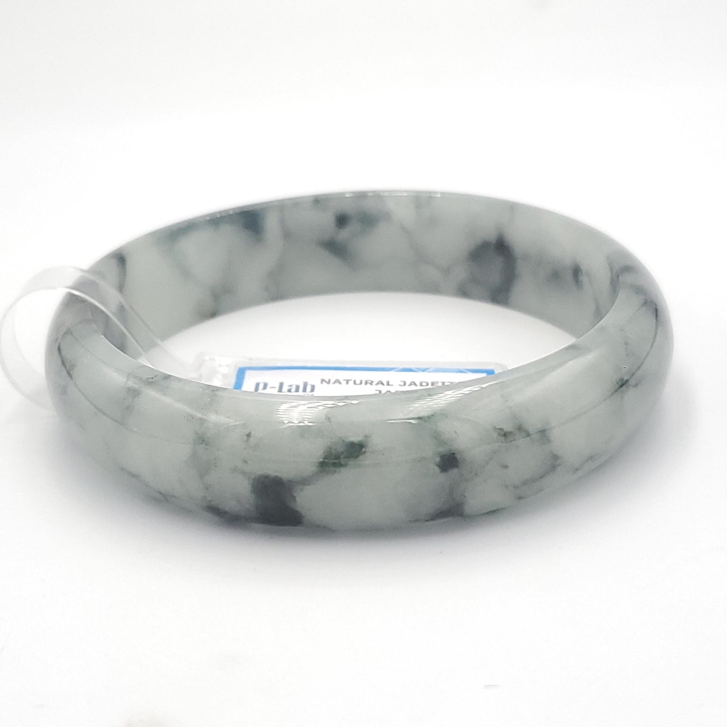 Yingmart 65mm PNJ319566 Certified Natural Green White To Green Bracelet, Real Gemstone Bracelet, Vintage Jewelry, Gift for her
