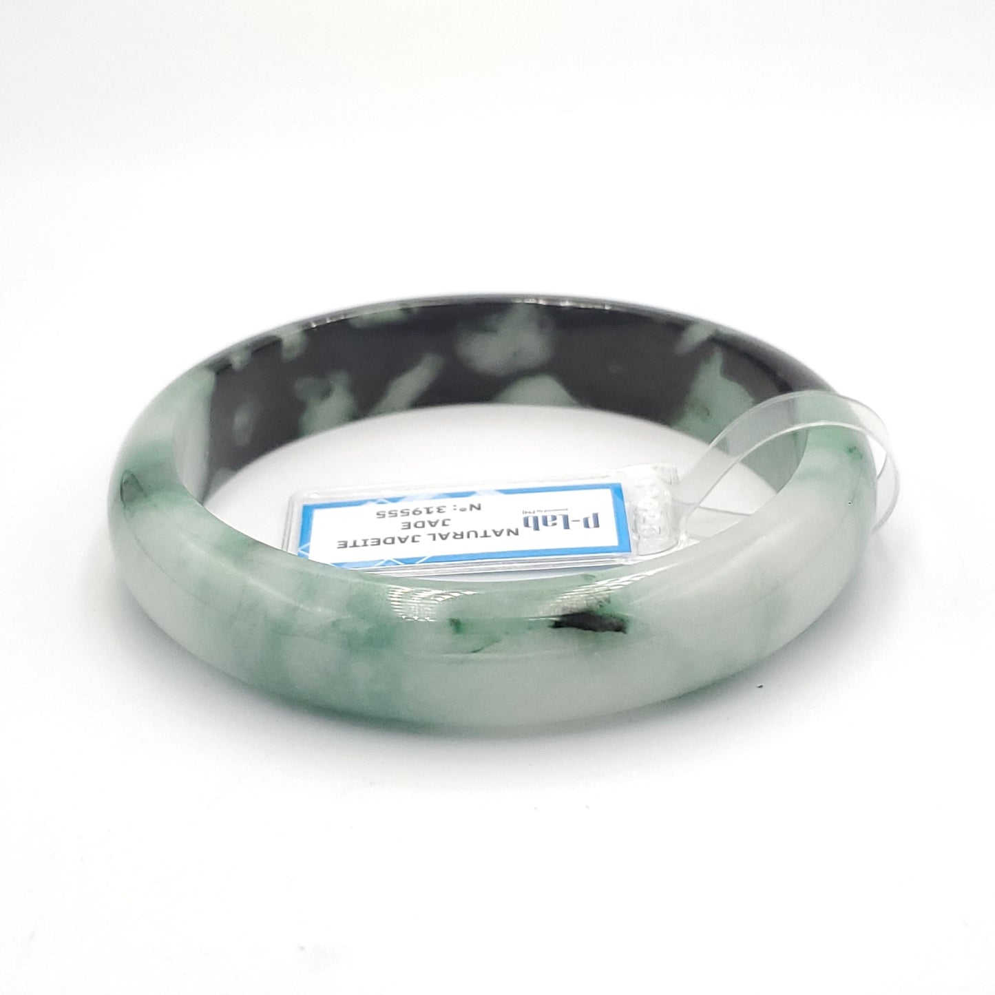 Yingmart 63mm PNJ319555 Certified Natural Green White To Green Bracelet, Real Gemstone Bracelet, Vintage Jewelry, Gift for her
