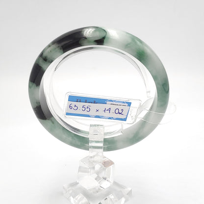 Yingmart 63mm PNJ319555 Certified Natural Green White To Green Bracelet, Real Gemstone Bracelet, Vintage Jewelry, Gift for her