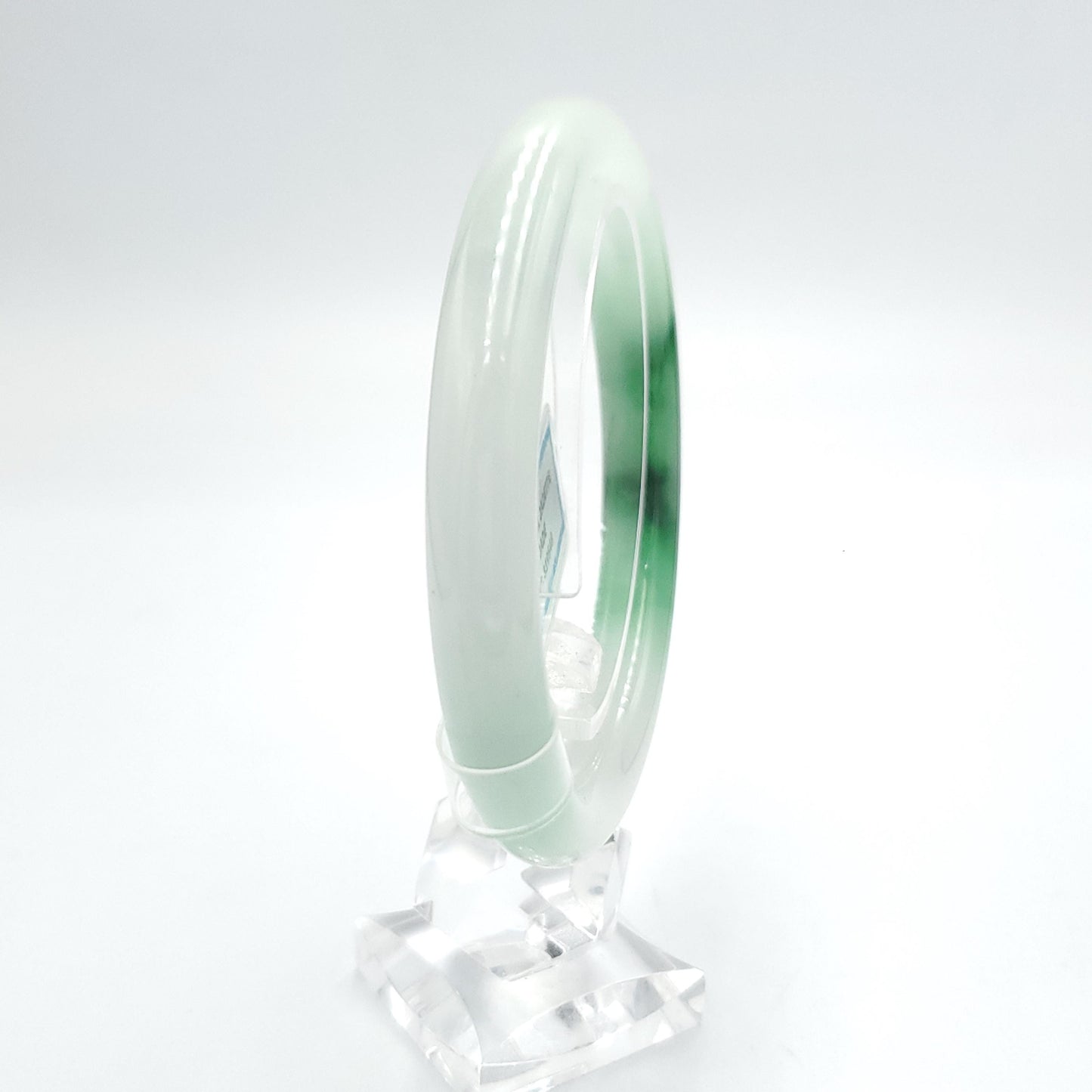 Yingmart 59mm PNJ319548 Certified Natural Green White To Green Bracelet, Real Gemstone Bracelet, Vintage Jewelry, Gift for her